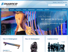 Tablet Screenshot of nuance-gmbh.ch